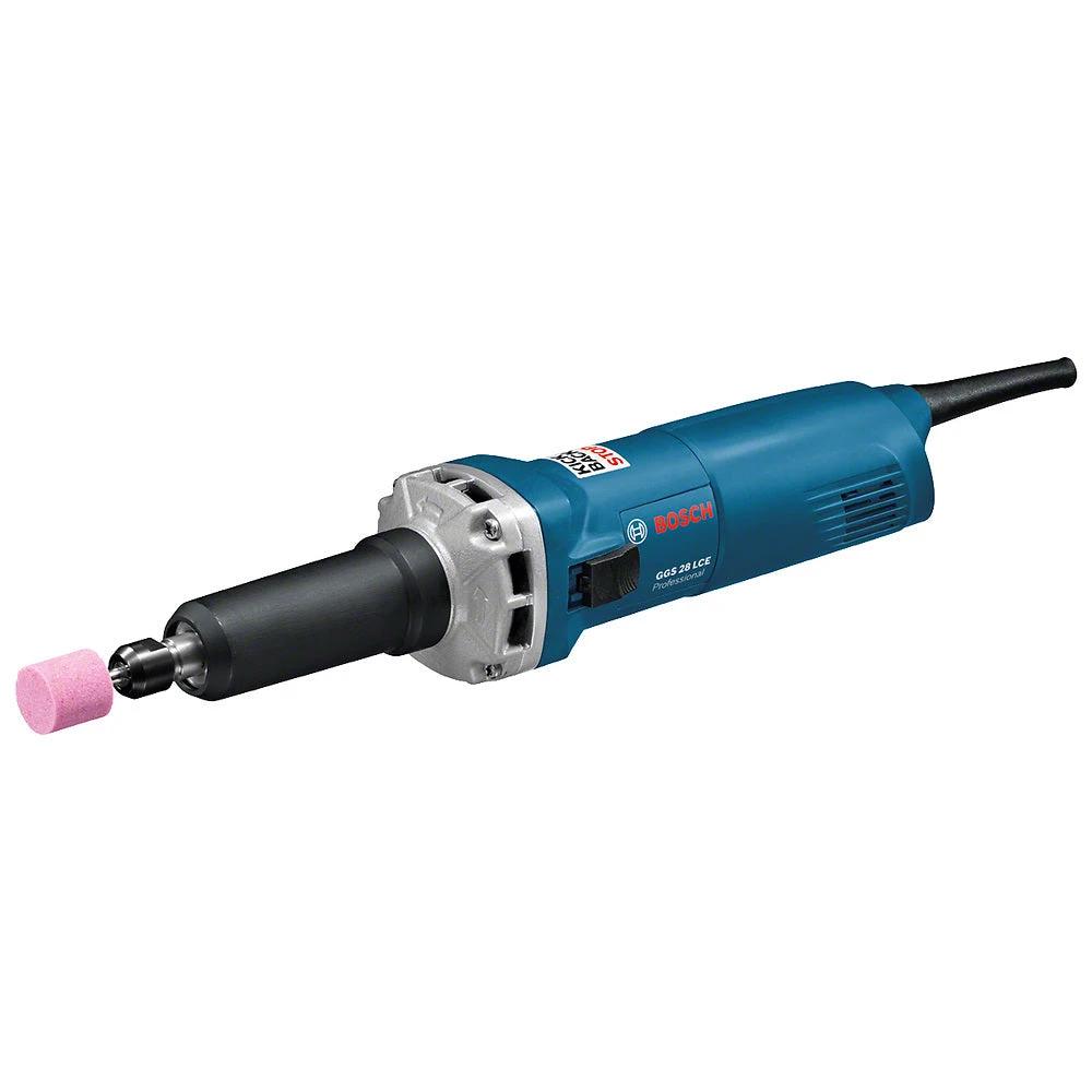 Rectificadora Bosch GGS 28 LCE 650W 127V azul con disco rosa