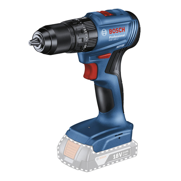 Rotomartillo inalámbrico 1/2" Bosch GSB 185-LI 18V SB