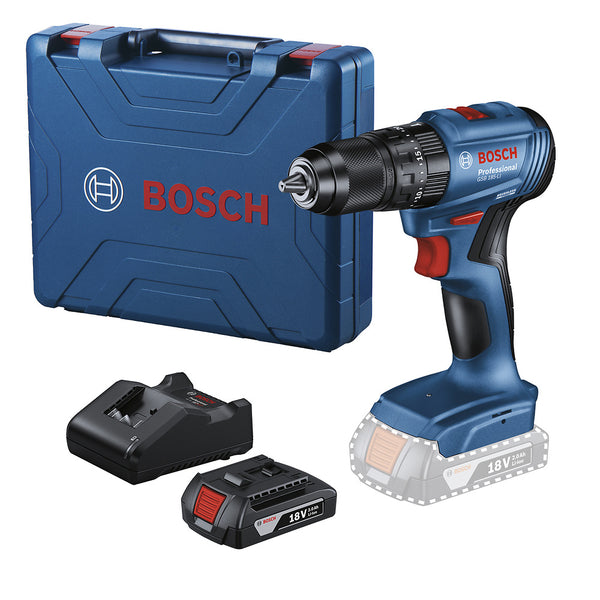 Rotomartillo 1/2" Bosch GSB 185-LI 18V 1 batería y maletín