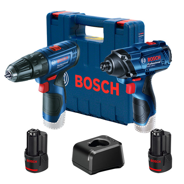 Kit Bosch Rotomartillo GSB 120-LI y Llave impacto GDR 120-LI 12V