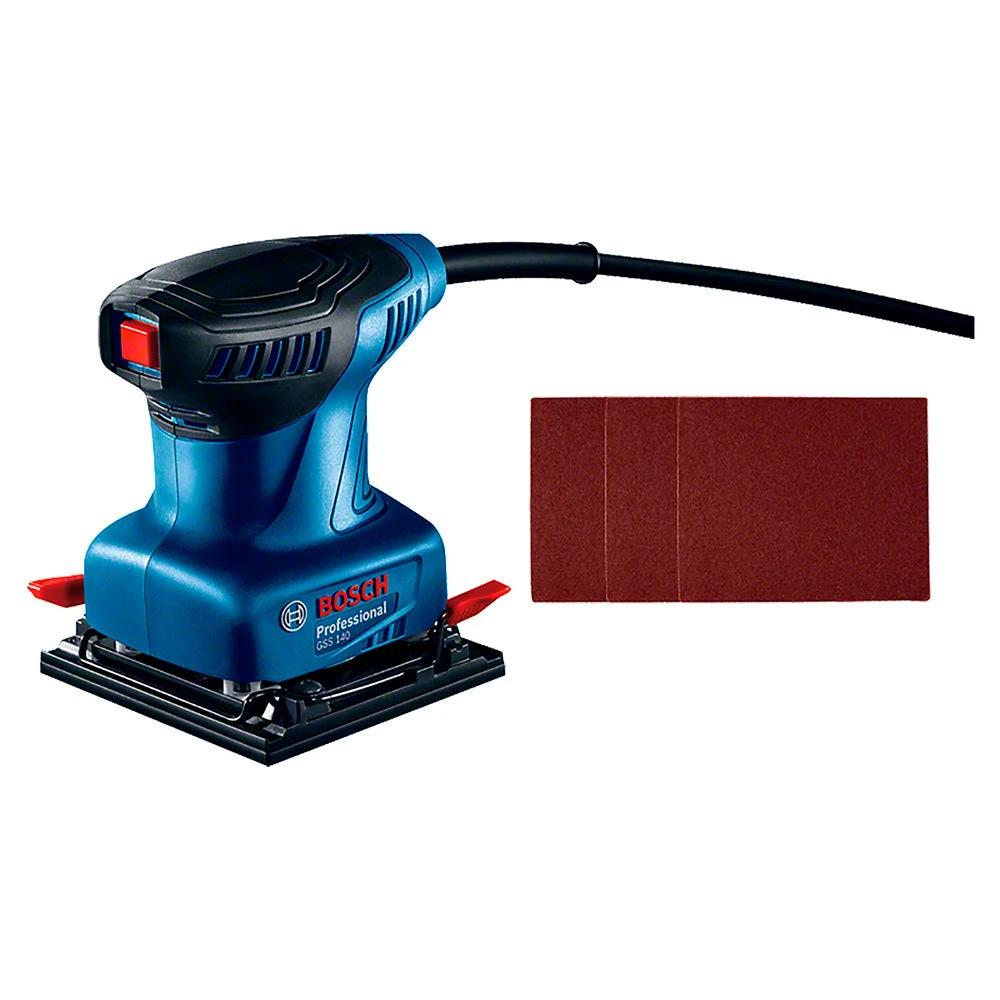 Lijadora orbital Bosch GSS 140 220W 127V con 3 lijas