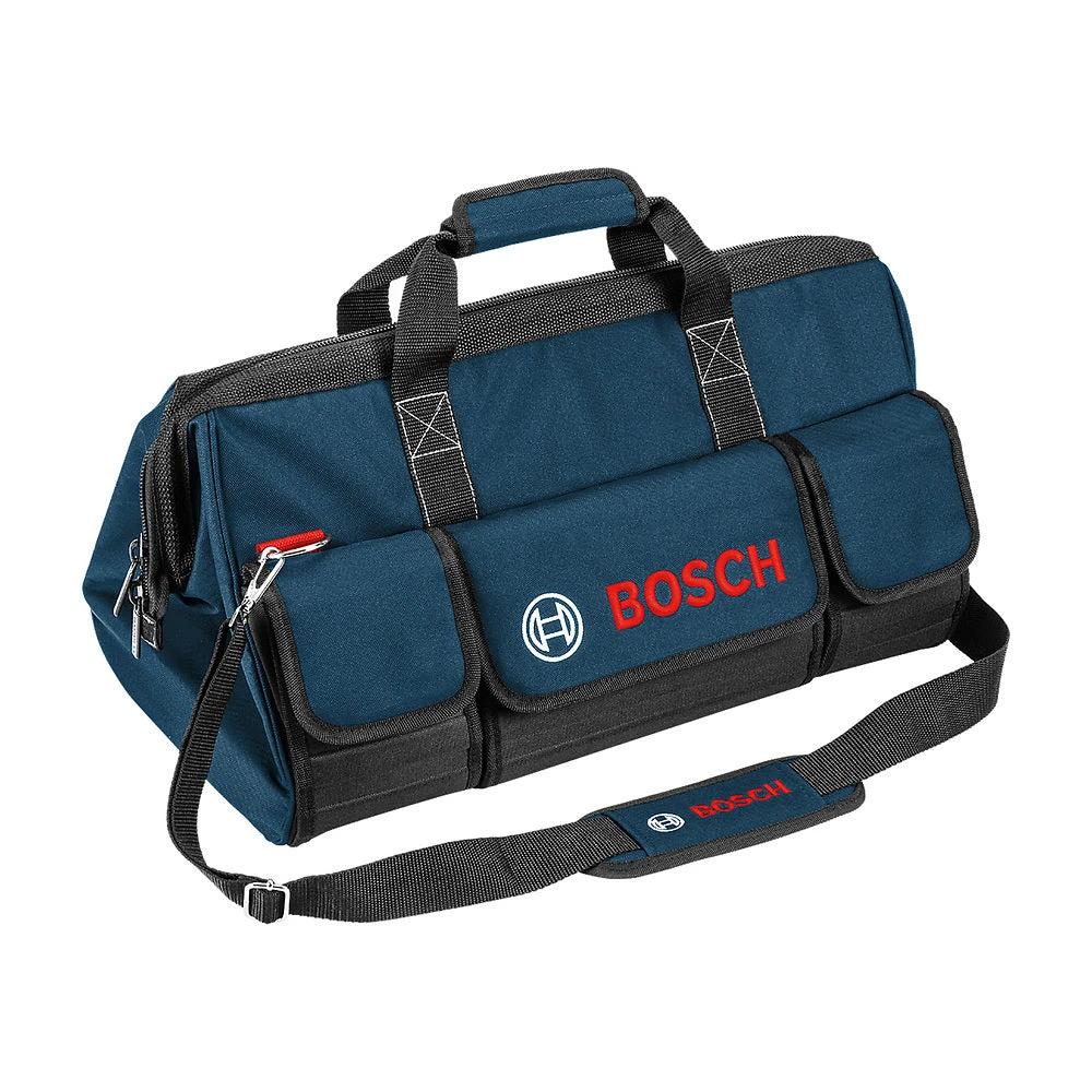 Bolso de transporte Bosch Modelo Profesional azul para herramientas y accesorios en obra