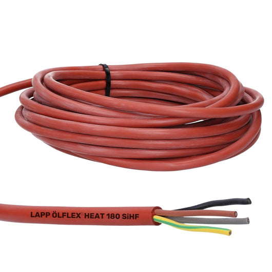 Cable de silicona con rango de temperatura ampliada ÖLFLEX HEAT 180 SIHF 4G2,5 Lapp 00460213 - LAPP - Industrias GSL