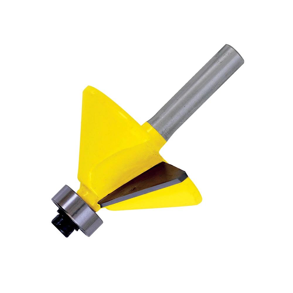 Broca para router de acero chaflán con balero 1-1/4" zanco de 1/4" Surtek - Surtek - Industrias GSL