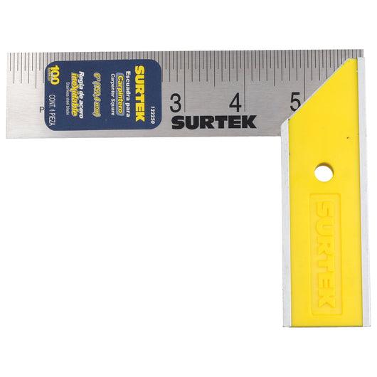 Escuadra de carpintero 6" con mango de plástico Surtek - Surtek - Industrias GSL
