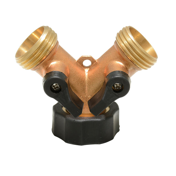 Adaptador para manguera de riego en "Y" de bronce 11 x 7 cm Surtek - Surtek - Industrias GSL