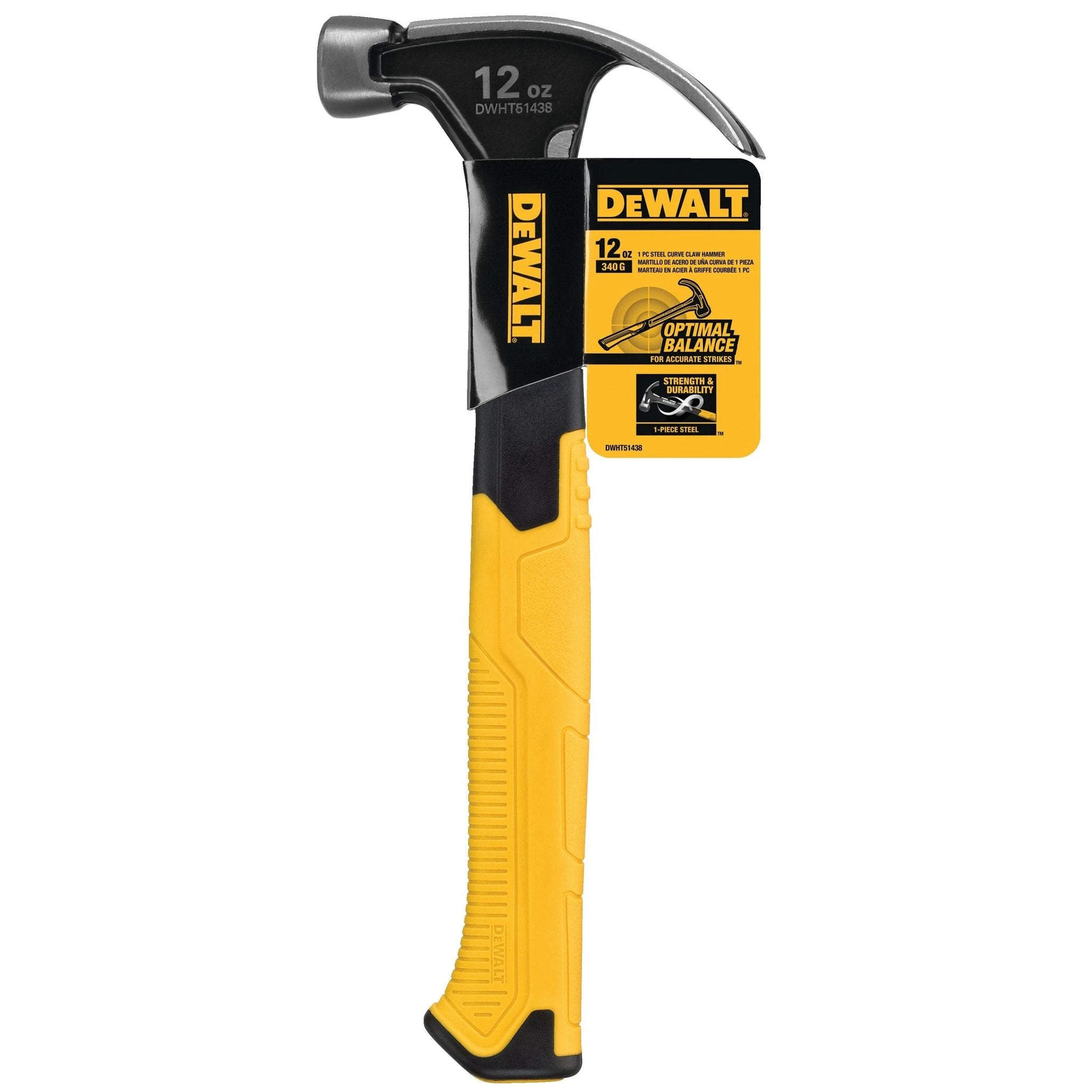 Martillo 12 Oz Curva Dewalt Dwht51438