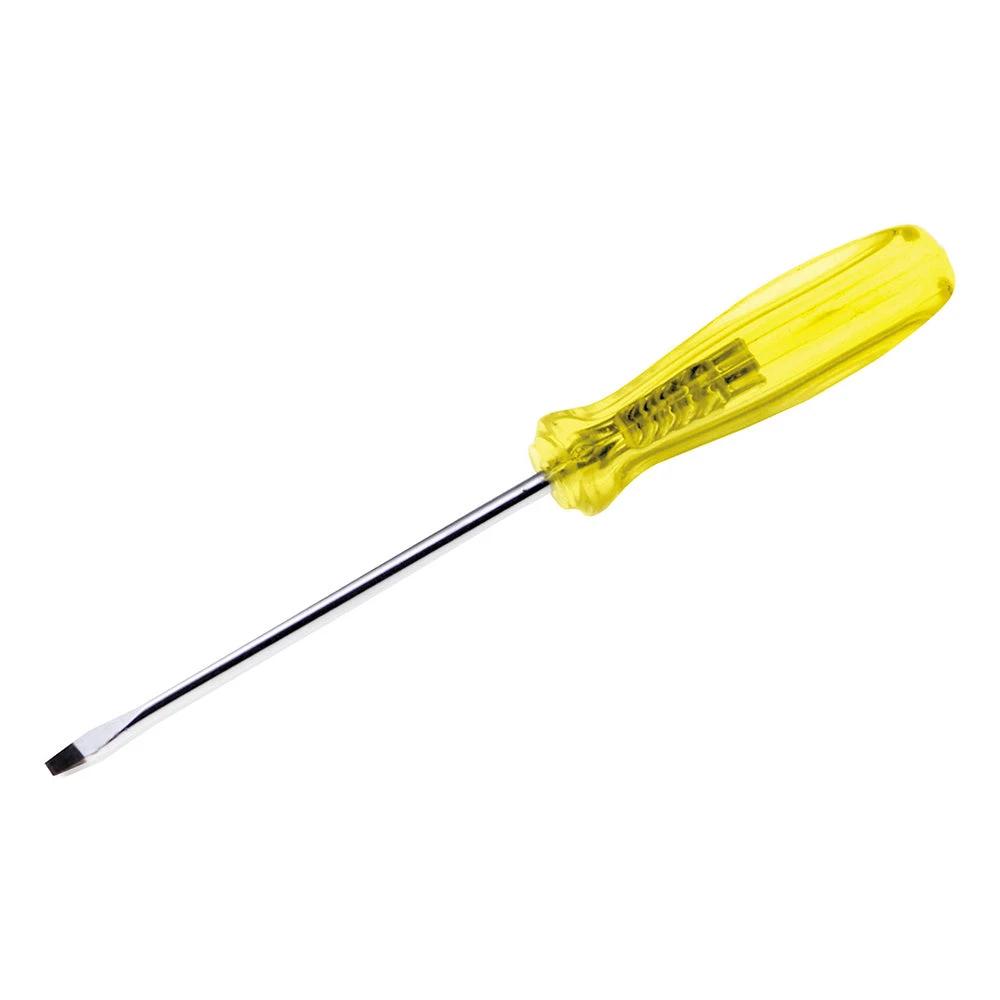 Destornillador con mango ámbar, punta plana barra redonda 3/8" x 8" Urrea 9608 - Urrea - Industrias GSL