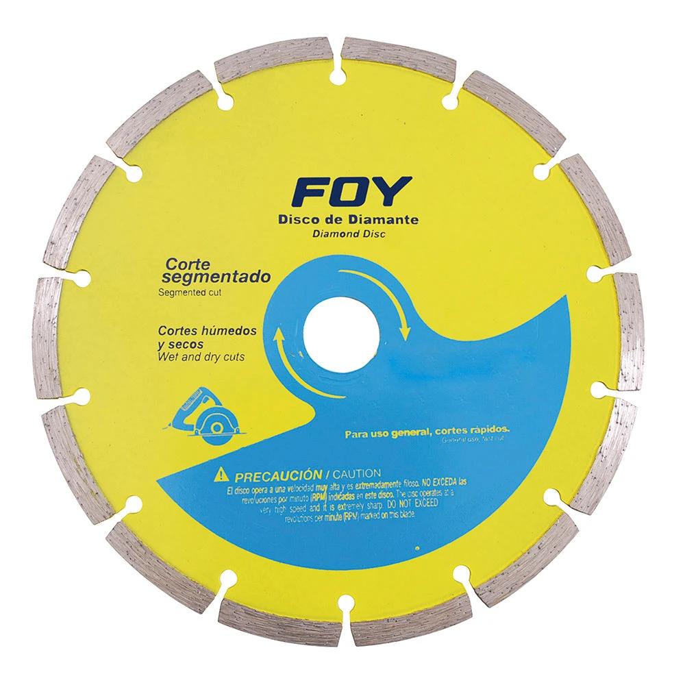 Disco de diamante segmentado, 4-1/2" Foy - Foy - Industrias GSL