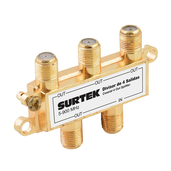 Divisor coaxial , 1 entrada 4 salidas Surtek - Surtek - Industrias GSL