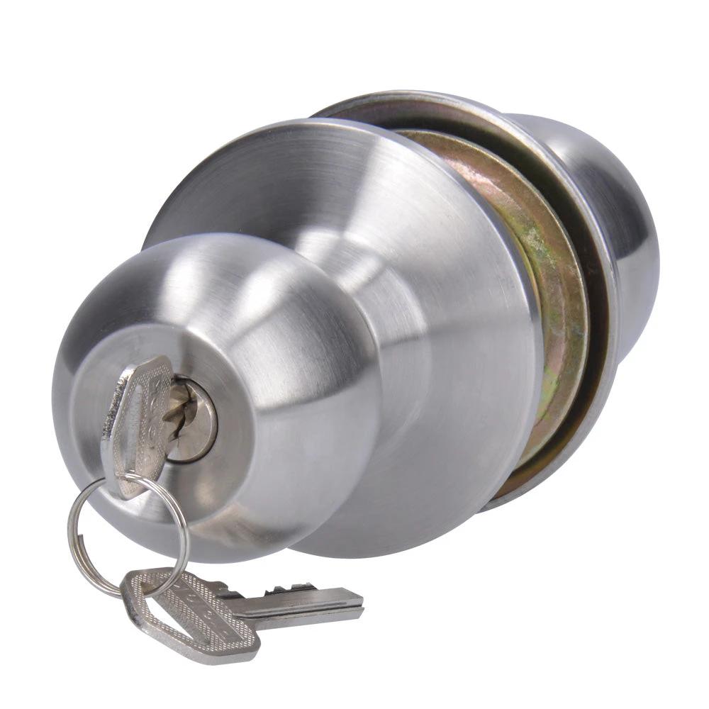 Pomo cilíndrico bola función entrada, acero inoxidable, llave estándar, en caja Prolok 