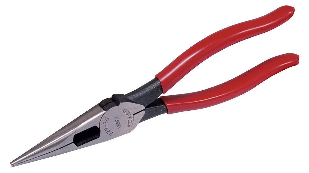 Pinza con mango rubber grip de8-9/32" con punta larga Urrea 2292G