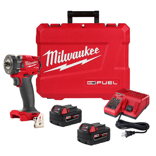 Llave de impacto compacta M18 FUEL™ de 3/8" con juego de anillo de fricción Milwaukee 2854-22