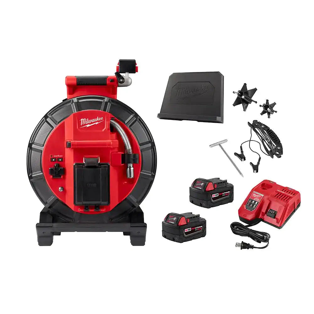 Sistema de inspeccion de tuberias de rigidez media M18 de 120' Milwaukee 2973-22