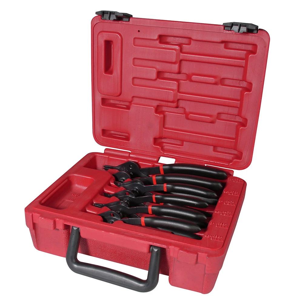 Juego 6 Pinzas Anillos De Retencion Uso Industrial Urrea 360D