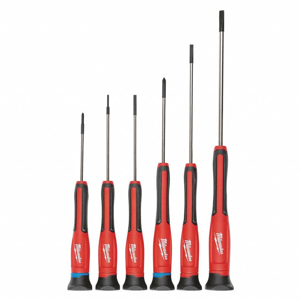 Juego de Destornilladores de Precisión de 6pzas con Estuche Milwaukee 48-22-2606