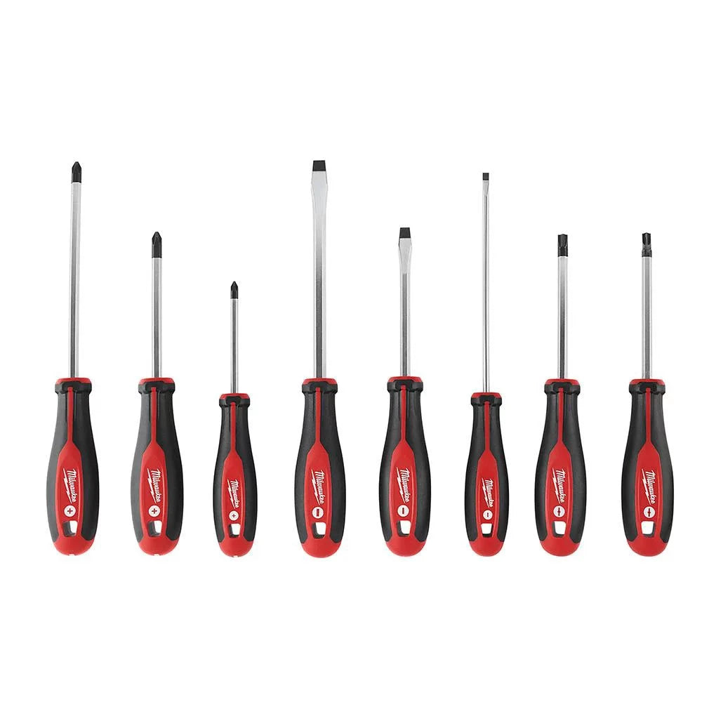 Juego de destornilladores de 8pzas con ECX Milwaukee 48-22-2708