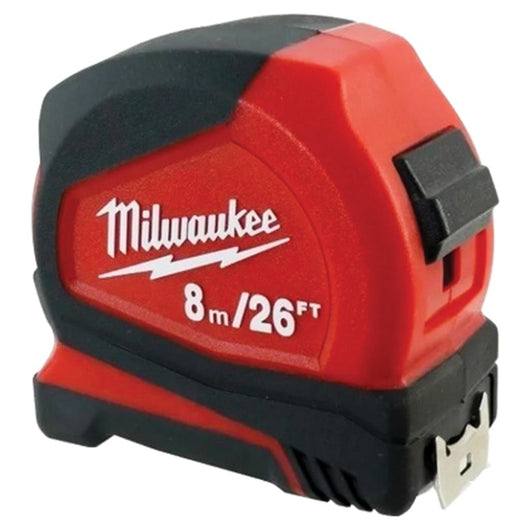 Flexómetro Contra Impacto De 8m/26ft Milwaukee 48-22-6627 - Milwaukee - Industrias GSL