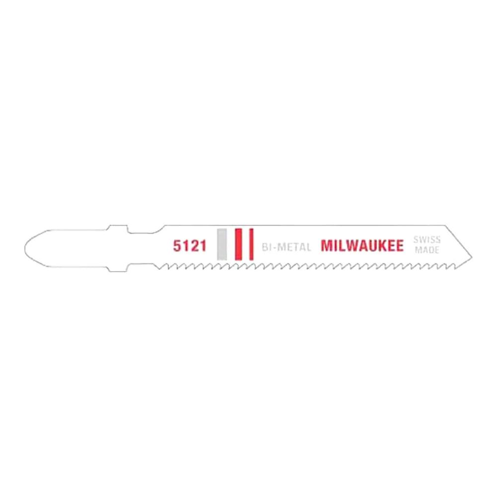 Hoja de sierra caladora bimetálica 3" y 18 dientes por pulgada (5pzs.) Milwaukee 48-42-5121 - Milwaukee - Industrias GSL