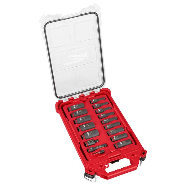 Set de Dados SHOCKWAVE Impact Duty de 3/8"� Dr 17 piezas SAE Milwaukee 49-66-6800