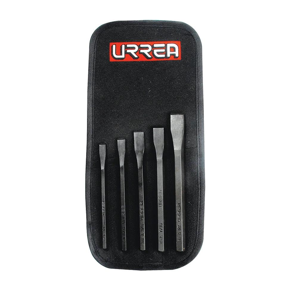 Juego combinado de cinceles corta frío, 5 piezas Urrea