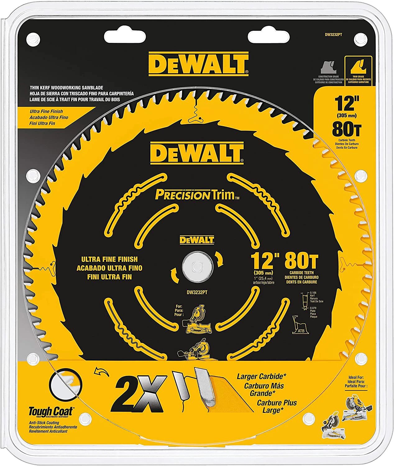 Disco de Sierra Dewalt Dw3232pt - DEWALT - Industrias GSL