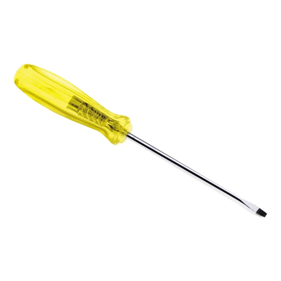 Destornillador con mango ámbar, punta plana barra redonda 3/8" x 8" Urrea 9608 - Urrea - Industrias GSL