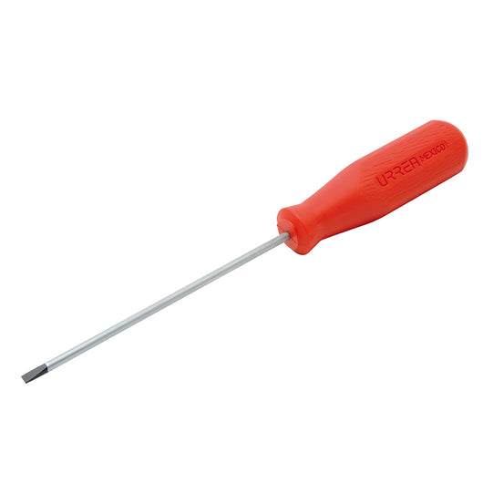 Destornillador con mango rojo, punta cabinet barra redonda 1/8" x 2-1/2" Urrea - Urrea - Industrias GSL