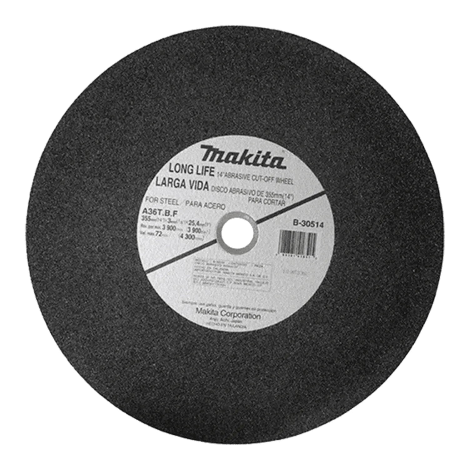 Disco de Corte de Metal 14" Makita B-30514 - Makita - Industrias GSL