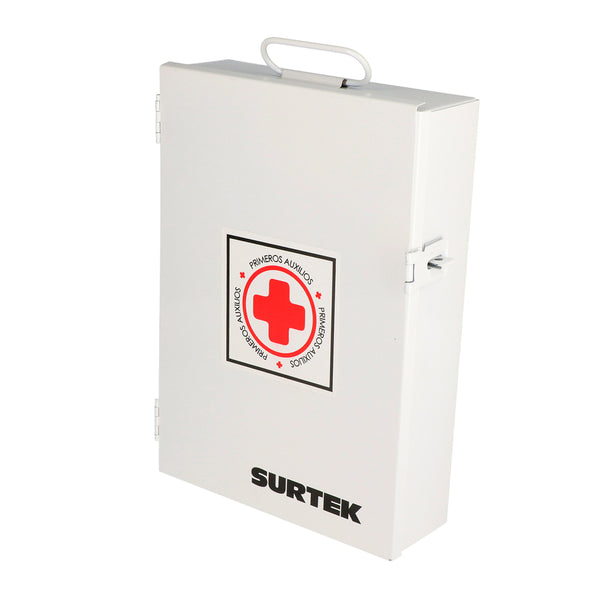 Botiquín de primeros auxilios de lámina con pintura electro estática Surtek BPA01 - Surtek - Industrias GSL