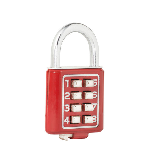 Candado de combinación digital, rojo, 40 mm Lock - Lock - Industrias GSL
