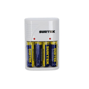 Cargador pilas 2A-3A-9V c/4AA SURTEK CP4 - Surtek - Industrias GSL