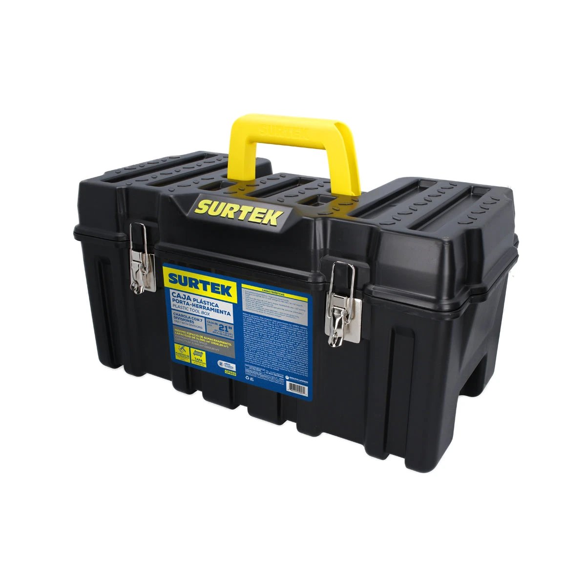 Combo de 2 cajas portaherramientas plásticas Surtek CPS2C