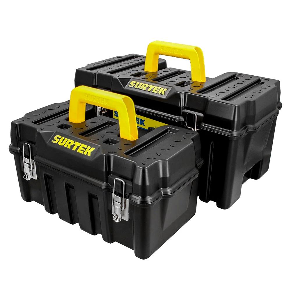Combo de 2 cajas portaherramientas plásticas Surtek CPS2C