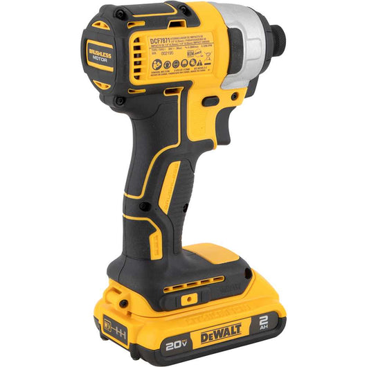 Atornillador de Impacto Compacto Inalámbrico de 1/4" 20V MAX DeWalt DCF7871B-B3 - DEWALT - Industrias GSL