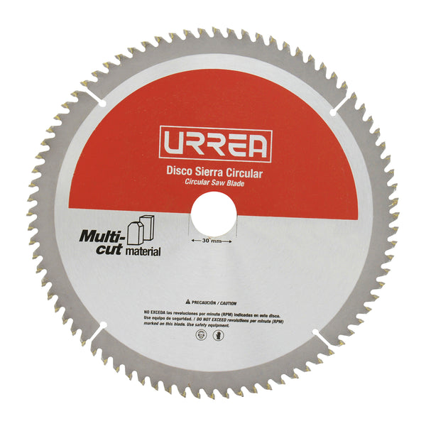 Disco para sierra circular para corte multi-material 100 dientes, 10" Urrea - Urrea - Industrias GSL