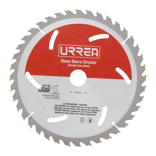 Disco para sierra circular para madera 40 dientes, 7-1/4" Urrea - Urrea - Industrias GSL