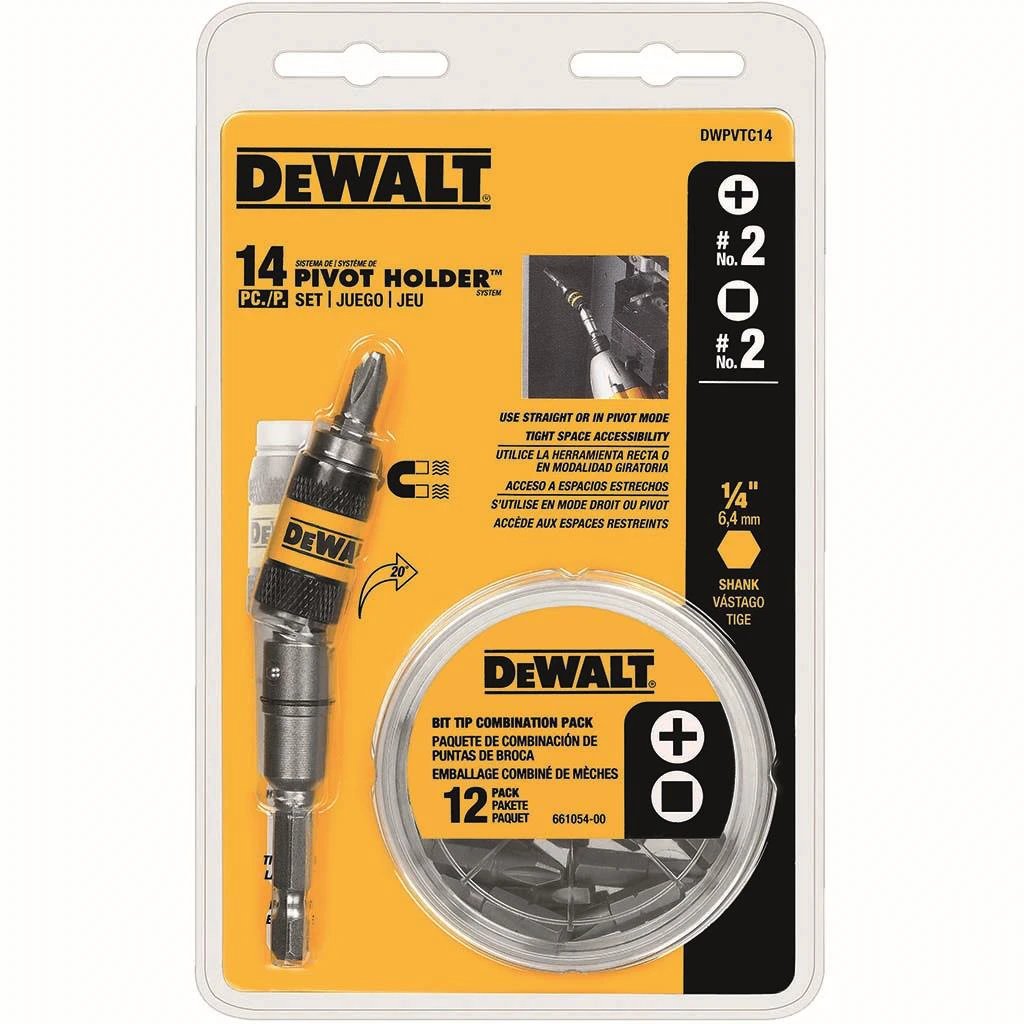 Dewalt Dwpvtc14 Jgo 14 Ptas Desarmador Y Pivote