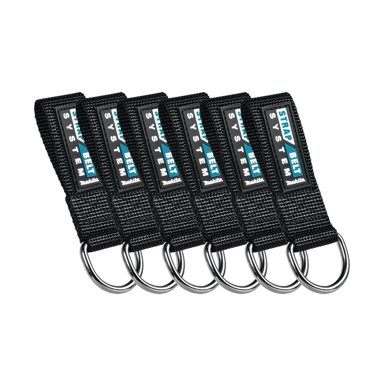 Cinta/presillas para cinturón (6pzs) color negro Makita E-05315