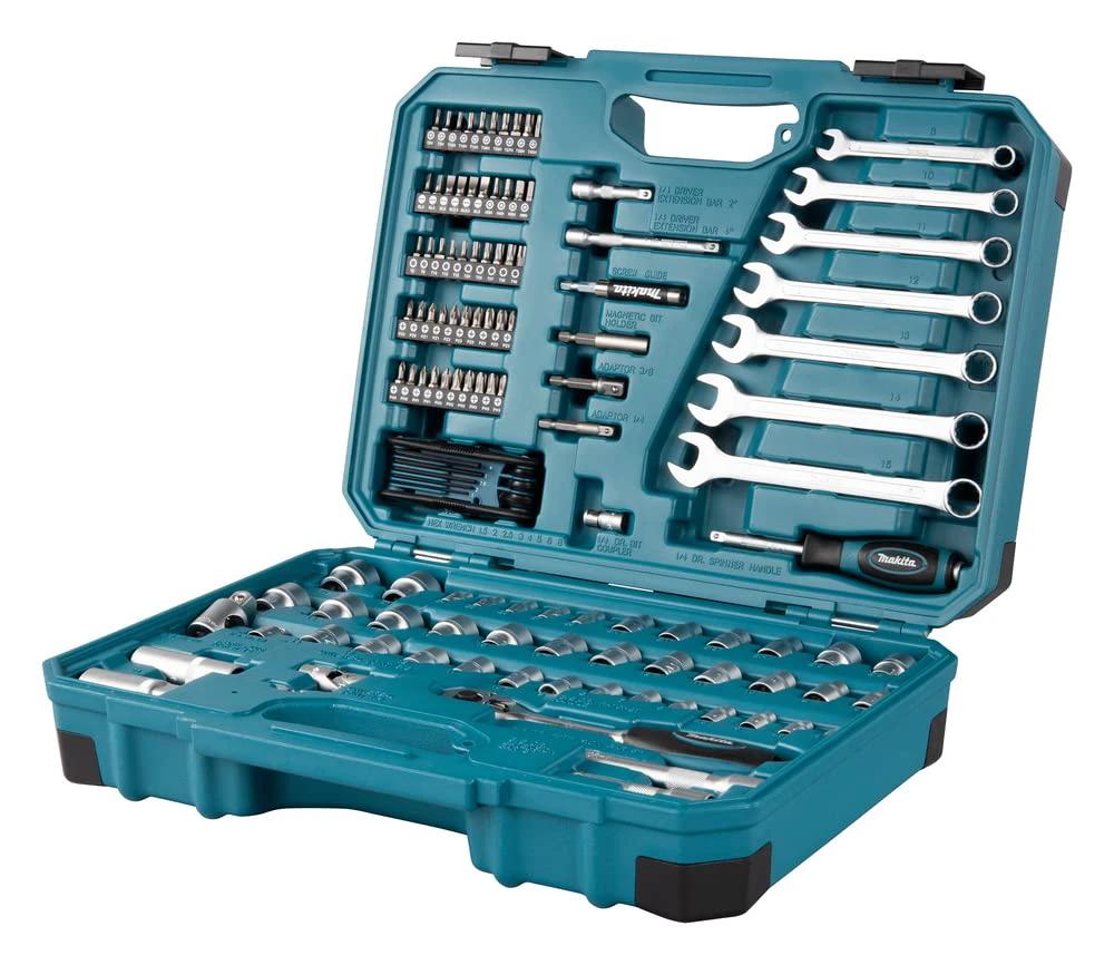 Maletín de accesorios herramienta manual 120pzs Makita E-06616