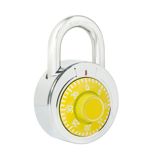Candado de combinación de disco, amarillo, 50 mm Lock - Lock - Industrias GSL