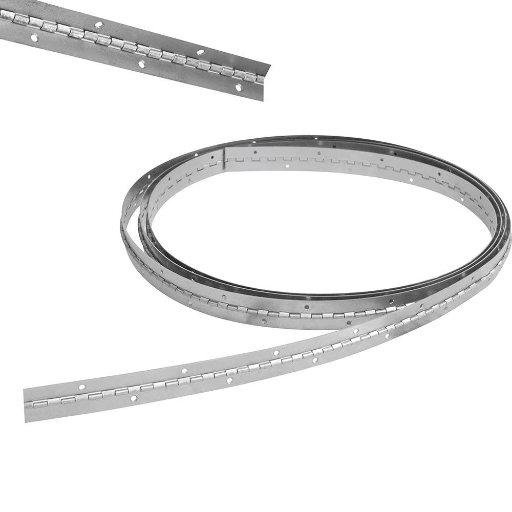 Bisagra piano barrenadas 1-1/2" x 3.5 m, natural, en caja Lock - Lock - Industrias GSL