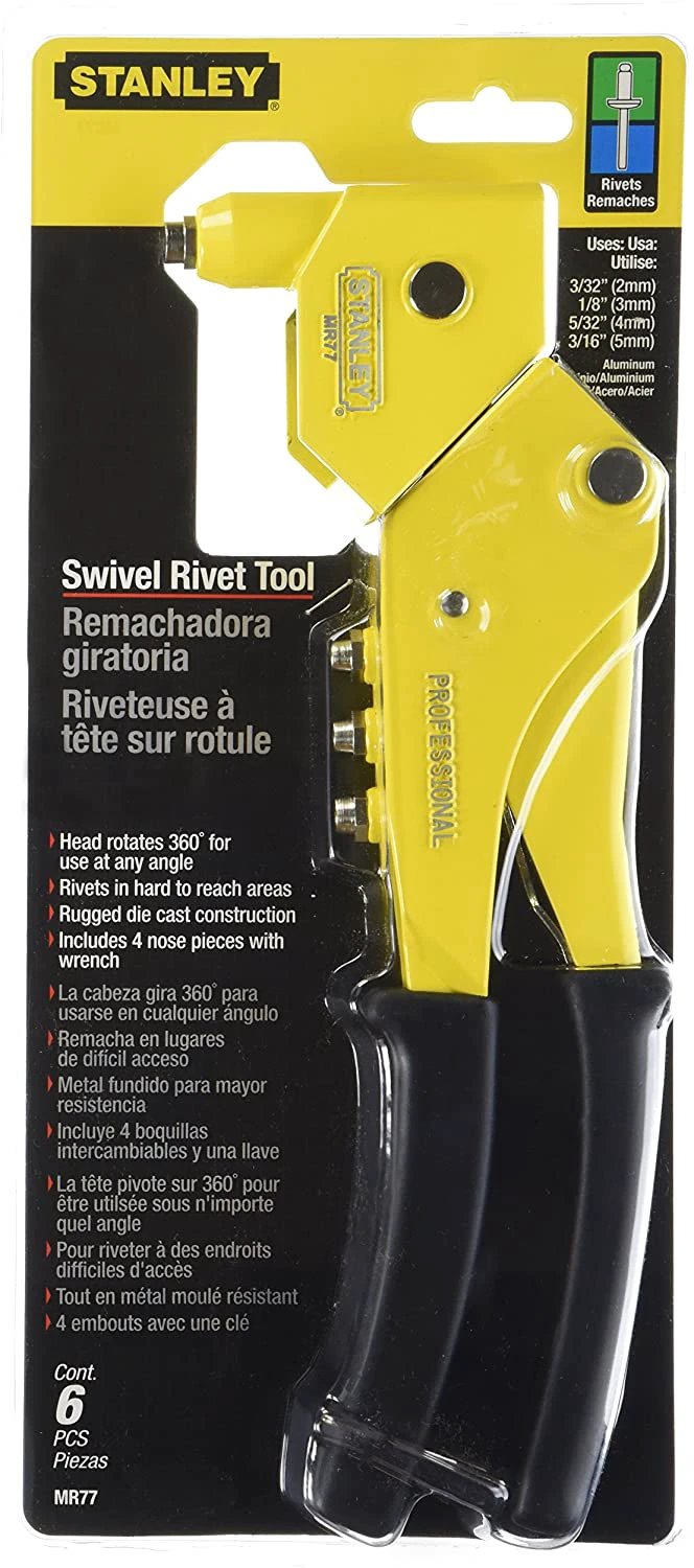 Remachadora Cabeza Flexible Stanley Mr77C