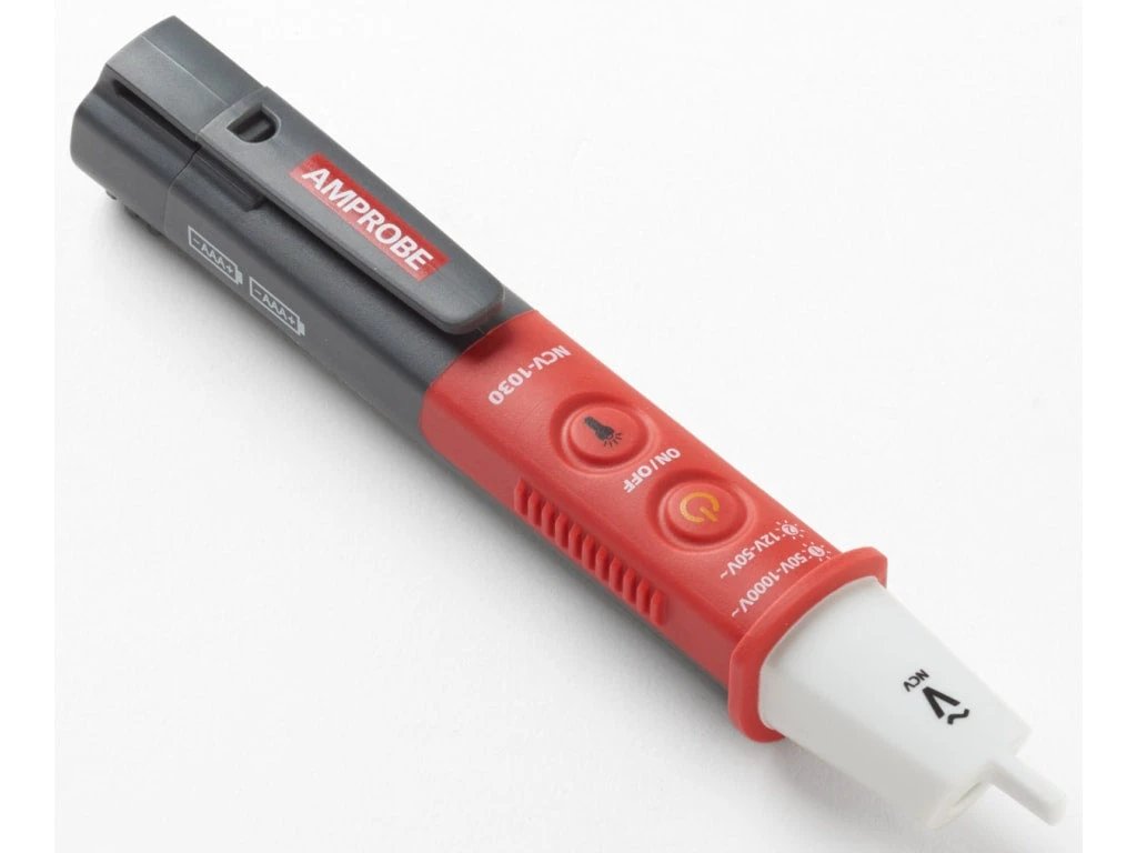 Detector de Voltaje Sin Contacto 12 a 1,000V AC con Linterna Amprobe NCV-1030 - Amprobe - Industrias GSL