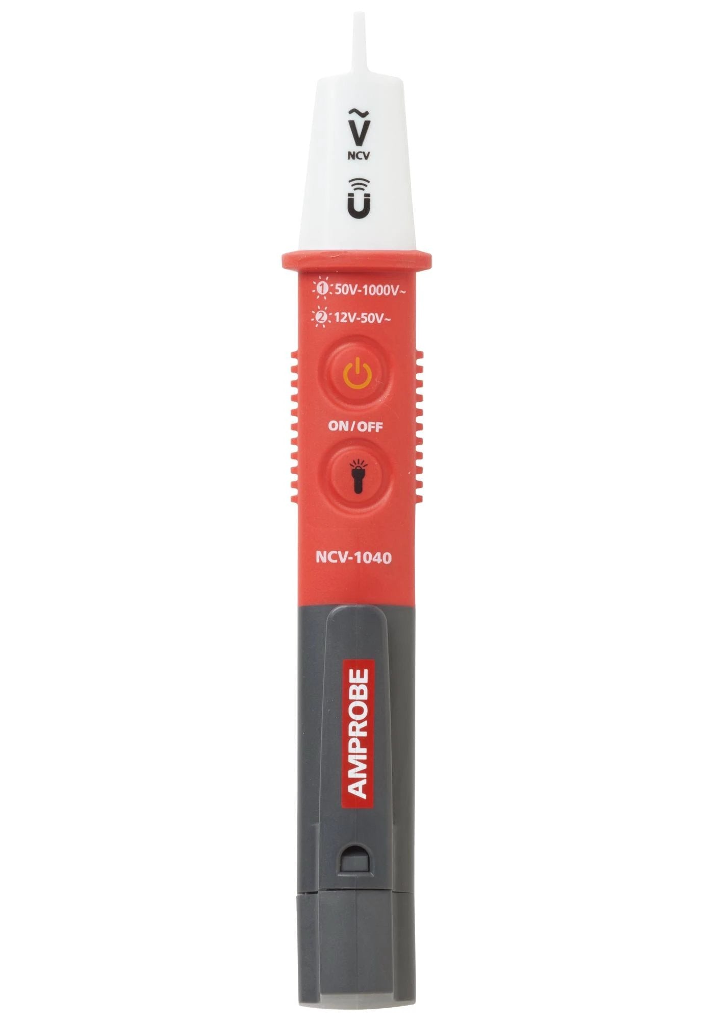 Detector de Voltaje Sin Contacto 12 a 1,000V AC con Linterna y prueba magnética Amprobe NCV-1040 - Amprobe - Industrias GSL