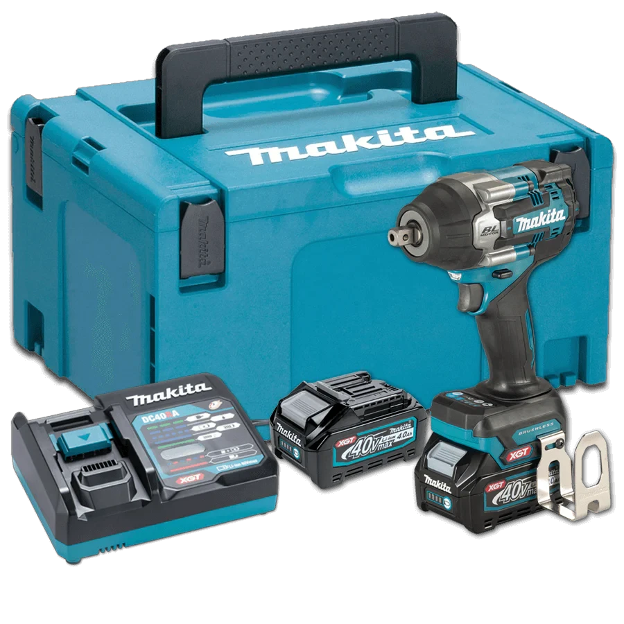 Llave de impacto Makita TW008GM201 con maletín y cargador