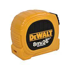 Flexómetro Duo 8m/26' x 25mm Dewalt DWHT34193-B3 - DEWALT - Industrias GSL