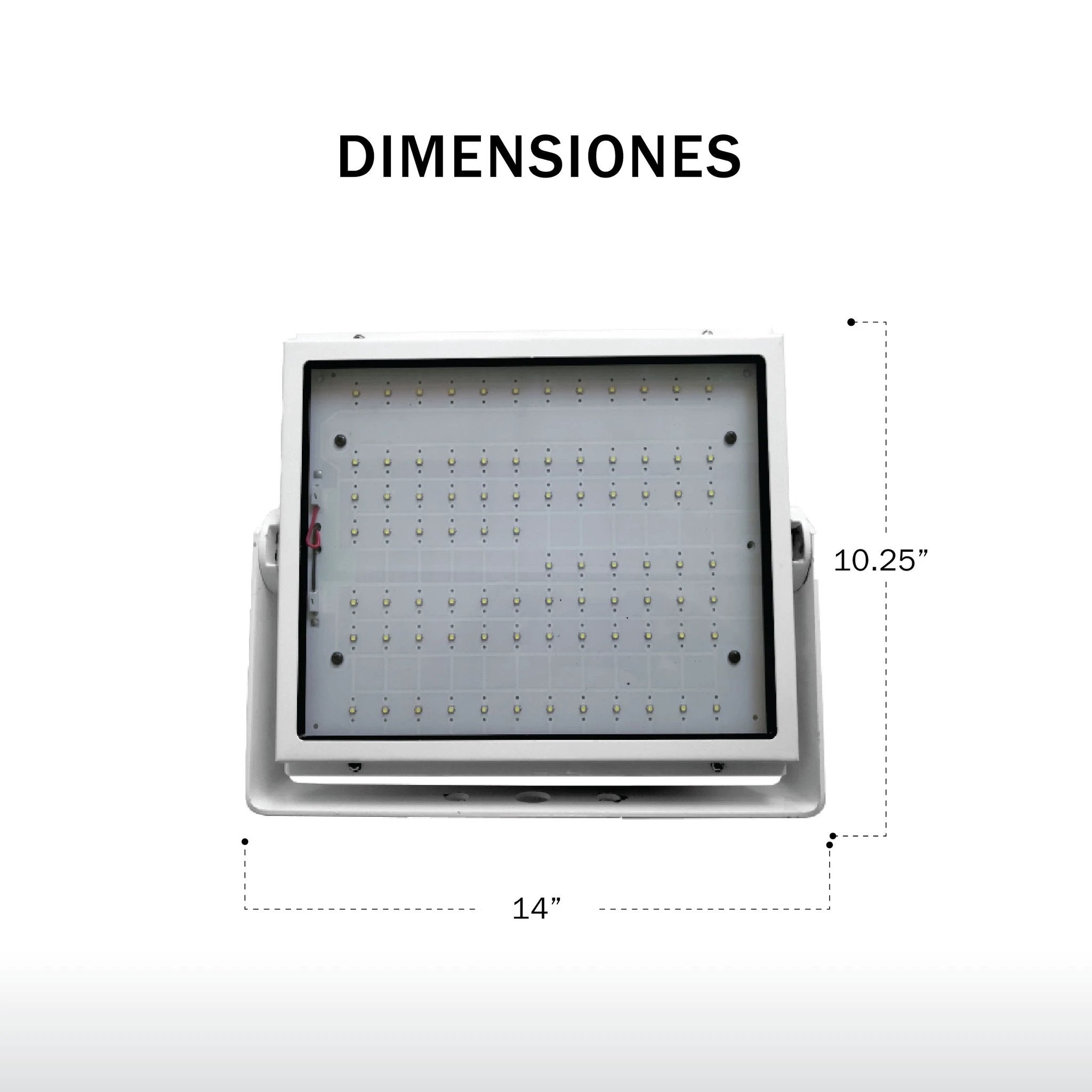 Tunel plano 150 watts, 120-277 VCA, color blanco U-150-B-57-E-V U-150-B-57-E-V,