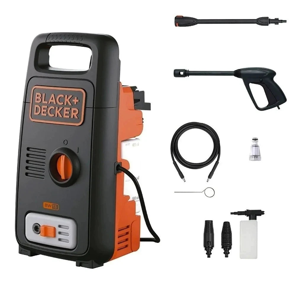 Hidrolavadora 1200W Psi Black and Decker BW13-B3 - BLACK AND DECKER - Industrias GSL